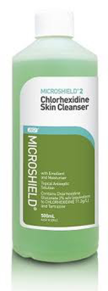 Picture of Microshield 2 Chlorhexidine Skin Cleanser 500mL