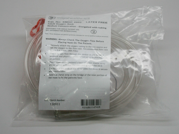 Picture of Oxygen Mask + 2.1m Tube Adult Teleflex 2002