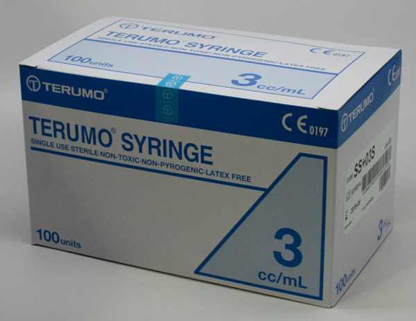 Picture of Syringe 3mL Luer Slip Terumo 100s