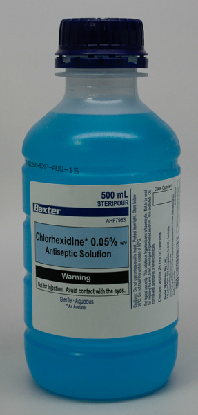 Picture of Chlorhexidine Acetate 0.05% AHF7983 500mL Blue
