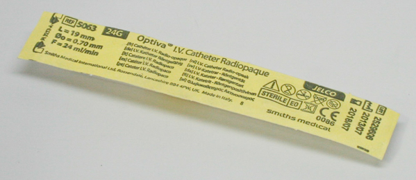 Picture of Optiva IV Catheter 24G x 19mm 5063 Each