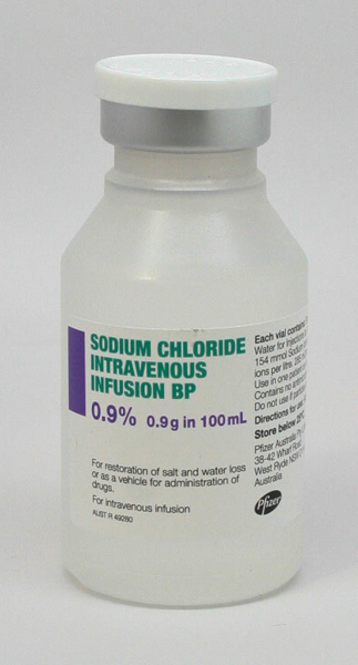 Picture of Sodium Chloride 0.9% For Injection 100ml Bottle