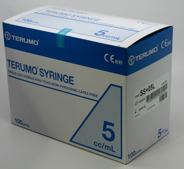 Picture of Syringe 5mL Luer Lock Terumo 100s