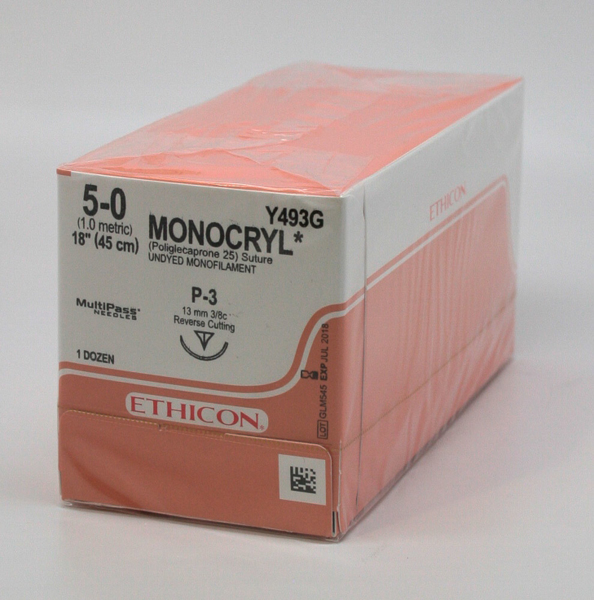 Picture of Suture Monocryl 5/0 13mm 12s Y493G