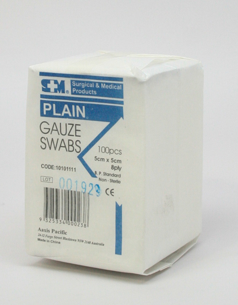 Picture of Gauze Swab 5cm N/Sterile  S+M 100s