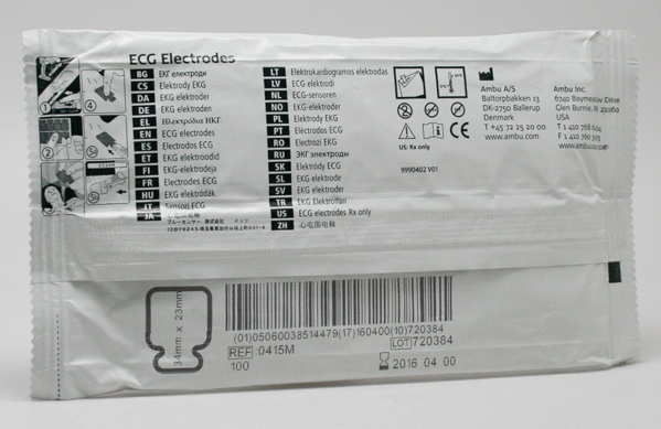 Picture of Electrode Tab White Sensor 0415M 100s
