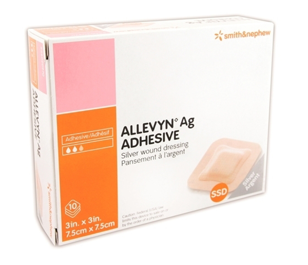 Picture of Allevyn Ag Adhesive 10x10cm 10s