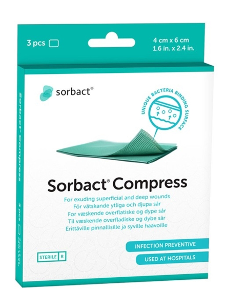 Picture of Sorbact Compress 4x6cm 40s