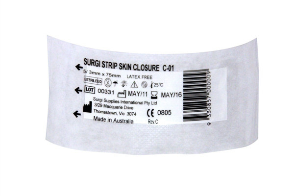 Picture of Surgistrip Skin Closures 01 3x75mm 250s