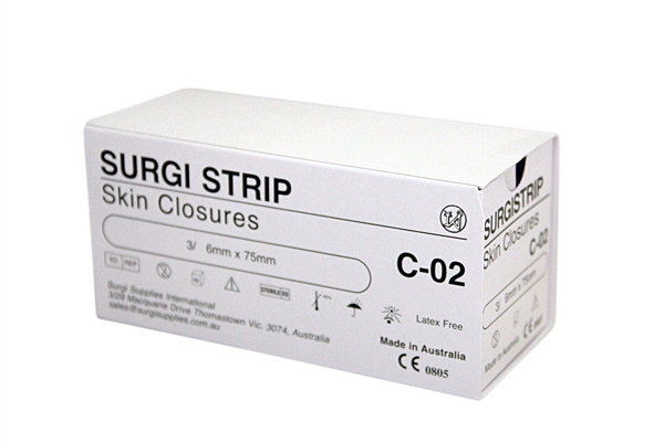 Picture of Surgistrip Skin Closures 02 6x75mm 150s