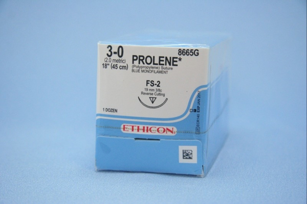 Picture of Suture Prolene 3/0 19mm 12s 8665G