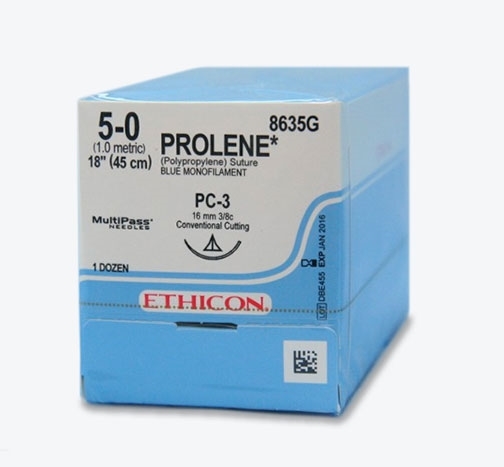 Suture Prolene 5/0 16mm 12s 8635G | Online Medical Supplies & Equipment