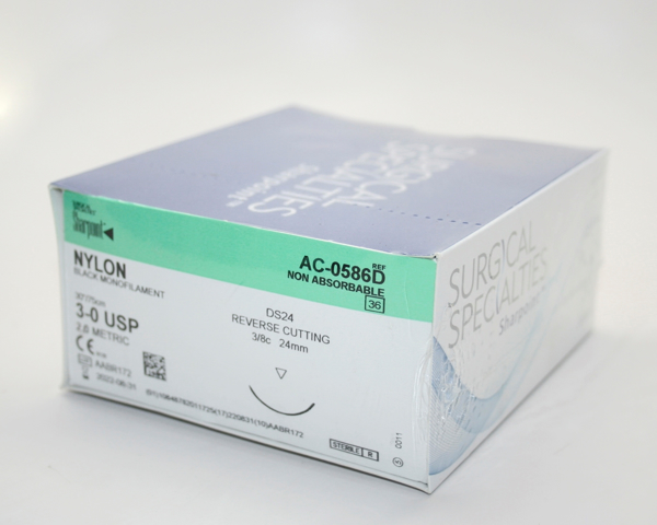 Picture of Suture Nylon 3/0 24mm 36s AC0586D