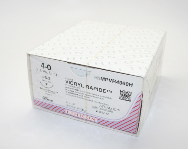 Picture of Suture Vicryl Rapide 4/0 19mm 36s MPVR4960H