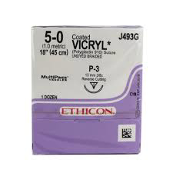 Picture of Suture Vicryl 5/0 13mm 12s J493G