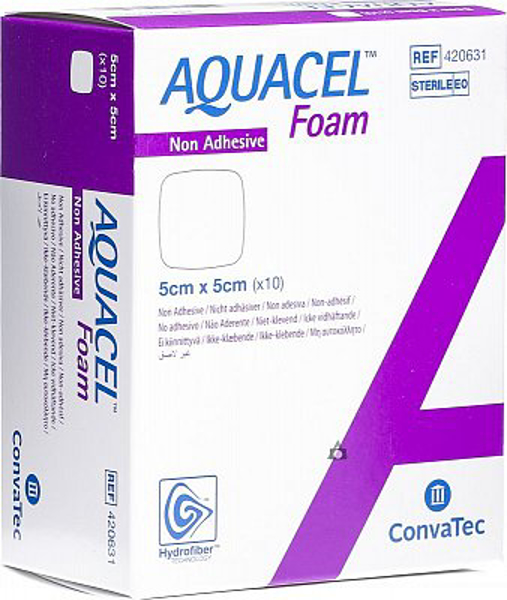 Picture of Aquacel Foam Non-Adhesive 5x5cm 10s
