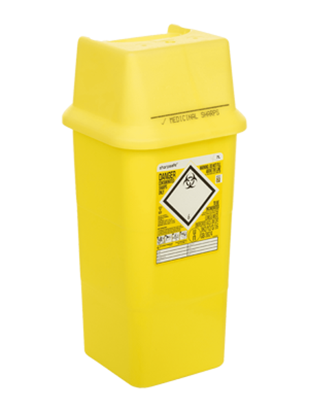 Picture of Sharps Container 7L Vernacare Sharpsafe