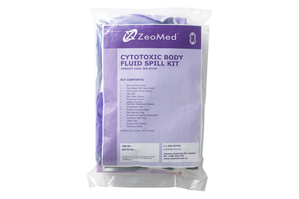 Picture of Cytotoxic Body Fluid Spill Kit Bag ZeoMED