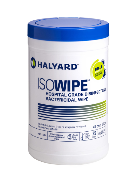 Picture of Isowipes Bactericidal Wipe 6835 75s