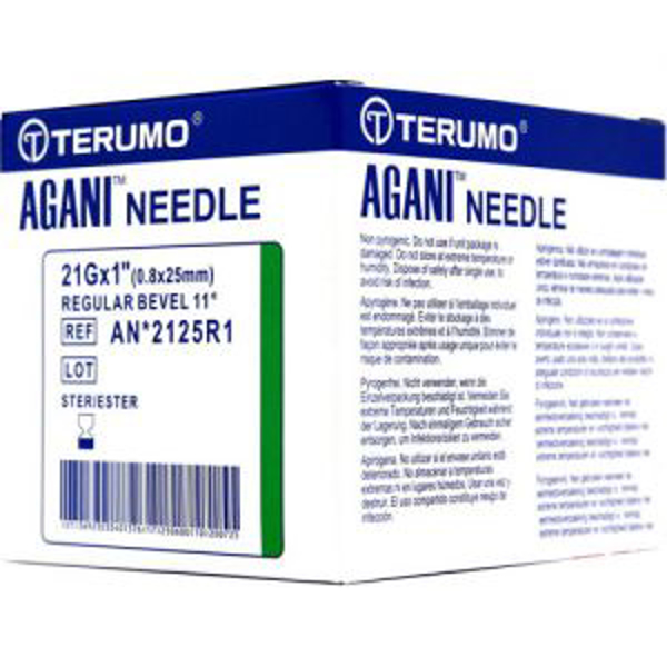 Picture of Needles 21G x 1" Terumo Agani 100s