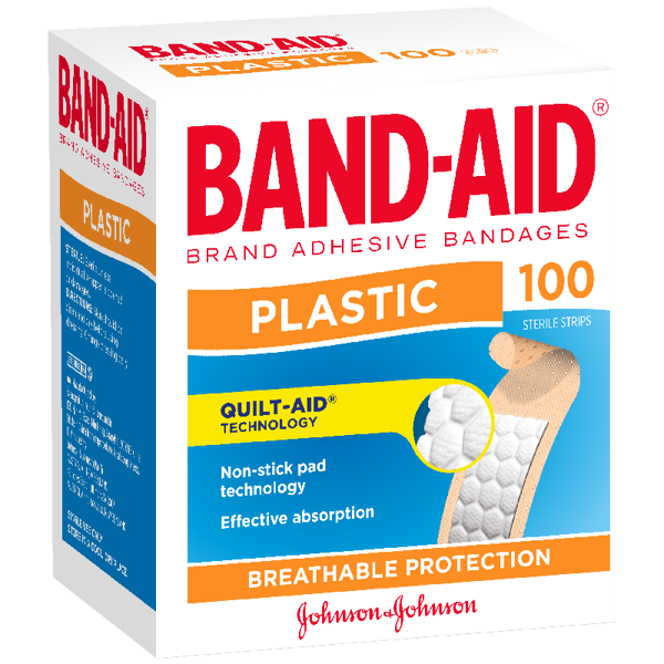 Picture of Band Aid Plastic Strips 100s